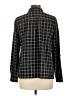 Studio Works Plaid Black Long Sleeve Blouse Size L - photo 2