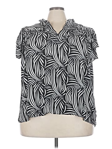 Rose + Olive Short Sleeve Blouse (view 1)