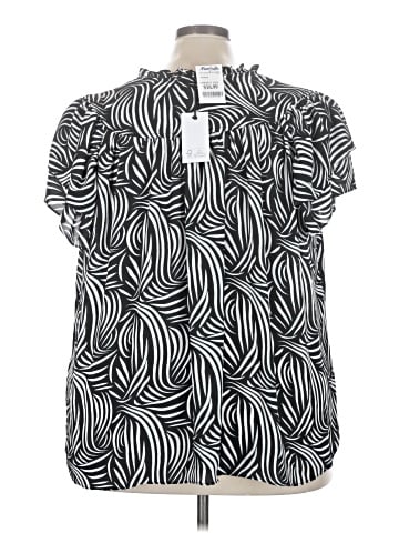 Rose + Olive Short Sleeve Blouse (view 2)