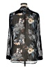 Kut from the Kloth 100% Polyester Floral Black Long Sleeve Blouse Size XL - photo 2