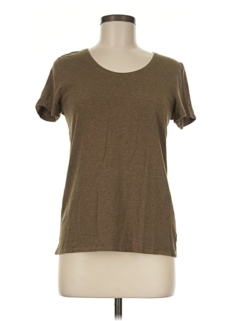 Pre-owned Garnet Hill Short Sleeve T-shirt In Brown