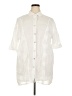 Unbranded 100% Linen Ivory 3/4 Sleeve Button-Down Shirt Size 3X (estimated) - photo 1