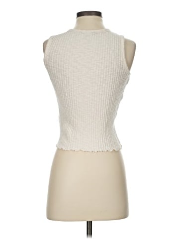 Madewell Lettuce-Hem Ribbed Tank (view 2)
