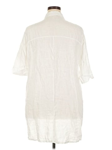 Unbranded 3/4 Sleeve Button-Down Shirt (view 2)