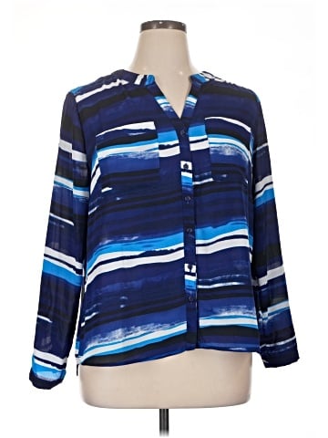 Notations Long Sleeve Blouse (view 1)