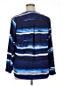 Notations 100% Polyester Stripes Blue Long Sleeve Blouse Size 1X - photo 2