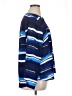 Notations 100% Polyester Stripes Blue Long Sleeve Blouse Size 1X - photo 4