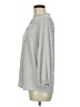 Adrianna Papell Houndstooth Silver Long Sleeve Blouse Size M - photo 5