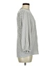 Adrianna Papell Houndstooth Silver Long Sleeve Blouse Size M - photo 4