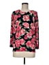 Ellen Tracy Floral Pink Pullover Sweater Size M - photo 1