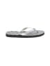 MICHAEL Michael Kors Silver Flip Flops Size 7 - photo 1