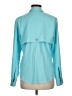 Columbia 100% Polyester Teal Long Sleeve Blouse Size M - photo 2