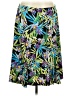 NY Collection Tropical Black Casual Skirt Size M - photo 1
