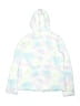 Lands' End 100% Polyester Tie-dye White Zip Up Hoodie Size 14 - 16 - photo 2