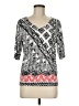 Chico's Gray 3/4 Sleeve Top Size Med (1) - photo 1