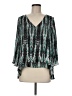 Parker Teal 3/4 Sleeve Blouse Size M - photo 1