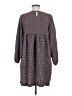 Pull&Bear Checkered-gingham Gray Casual Dress Size M - photo 2
