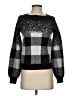 Bar III Checkered-gingham Black Pullover Sweater Size XS - photo 1