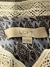 Ann Taylor LOFT 100% Polyester Floral Ivory Long Sleeve Blouse Size XS - photo 7