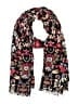 Ann Taylor LOFT Floral Black Scarf One size - photo 1