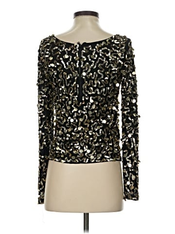 Alice + Olivia Long Sleeve Silk Top (view 2)