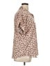 Timeson 100% Polyester Floral Tan Short Sleeve Blouse Size XL - photo 4