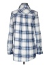 Robert Louis Plaid Blue Long Sleeve Blouse Size M - photo 2