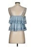 American Eagle Outfitters 100% Polyester Blue Sleeveless Blouse Size S - photo 2