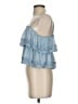 American Eagle Outfitters 100% Polyester Blue Sleeveless Blouse Size S - photo 5