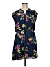 DR2 100% Polyester Tropical Blue Casual Dress Size XL - photo 1