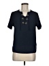 Naif 100% Polyester Blue Short Sleeve Top Size M - photo 1