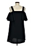 Topshop 100% Polyester Solid Black Cocktail Dress Size 6 - photo 2