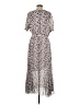 Club Monaco 100% Polyester Print Ivory Casual Dress Size 6 - photo 2