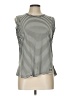MICHAEL Michael Kors Stripes Gray Sleeveless Top Size L - photo 1
