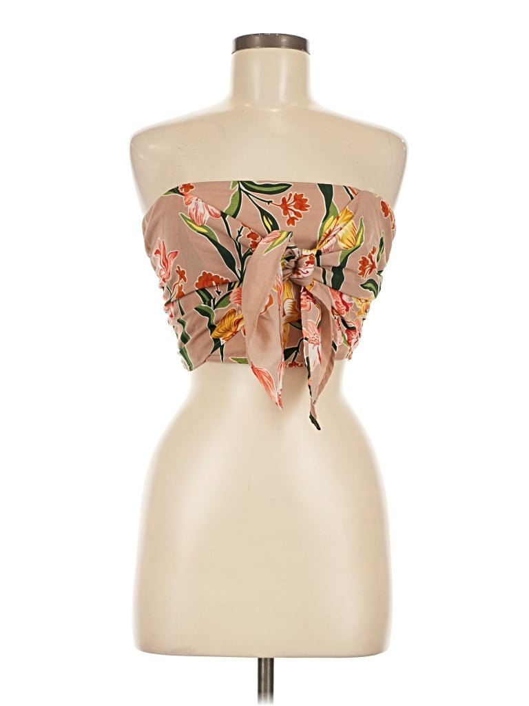 Pre-owned Charlotte Russe Sleeveless Blouse In Orange