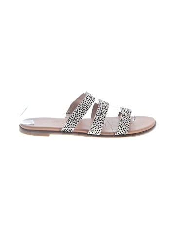 Madewell The Ilana Slide Sandal in Spot Dot Calf Hair (view 1)