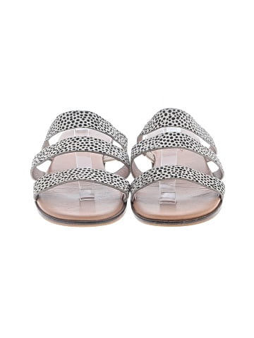 Madewell The Ilana Slide Sandal in Spot Dot Calf Hair (view 2)