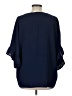 Andree by UNIT 100% Polyester Blue 3/4 Sleeve Blouse Size L - photo 2