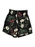 H&M Floral Black Shorts Size 2 - photo 1