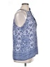 Artisan NY 100% Polyester Blue Sleeveless Blouse Size XL - photo 4