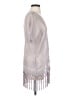 Dreamers 100% Silk Silver Pink Kimono Size XS - photo 4