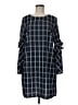 ECI Plaid Blue Casual Dress Size 8 - photo 1