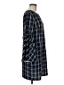 ECI Plaid Blue Casual Dress Size 8 - photo 4