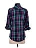 Everly Grey Plaid Teal Long Sleeve Button-Down Shirt Size XS - photo 2
