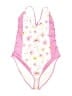 LoveShackFancy Floral Pink One Piece Swimsuit Size M - photo 1