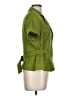 Studio I 100% Polyester Green Blazer Size 10 - photo 4