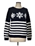 Cupcakes & Cashmere Stars Blue Pullover Sweater Size L - photo 1