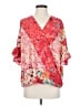 Umgee Pink 3/4 Sleeve Blouse Size S - photo 1