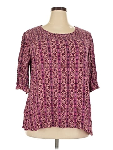City Chic 3/4 Sleeve Blouse (view 1)