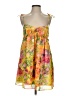 Unbranded 100% Polyester Tropical Yellow Cocktail Dress Size S - photo 1